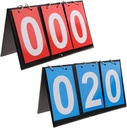 APORO Portable Table Top Scorebord Flipper, Multi Sport Score Flip Scorebord
