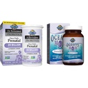 Jardin de la vie - Dr. Probiotiques préparés une fois par jour Prénatal et Océans Maman Huile de poisson prénatale DHA, Omega 3 Supplément huile de poisson