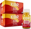 Kor Shot Vitamine D & Zink Shot - 24 Pack x 1,7 Fl Oz - Intense Defense - 100% DV zink en 235% DV vitamine D- USDA Certified Organic