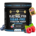 HRDWRK Elektrolyten Poeder met Magnesium, Kalium - Suikervrije Elektrolyten Boost Endurance en verminderen vermoeidheid met dit Electrolyten supplement - Maximale hydratatie - Keto vriendelijk