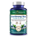 Purity Products EverStrong Blue Strength Building + Brain Boosting w/Muscle Matrix Blend ft. Creatine Monohydraat + More, PurityBlue Organic Blueberry Complex, 1000 IE Vitamine D3-90 Tabletten