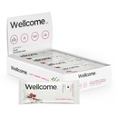 Wellcome Tart Cherry Vanilla Marine Collagen Protein Bar with Ashwagandha and L-Theanine - Adaptogenic Snack Bar - Dairy Free Health Bar for Functional Active Lifestyle (Pack of 12)