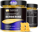 12 in 1 Berberine HCL Gummies-High Bioavailability Liposomal Berberine Gummies with for Women and Men, Berberine with Ceylon Cinnamon & Vegan Supplement- AMPK Activator (180 Count)