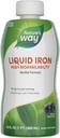 Nature's Way Liquid Iron, 100% dagelijkse waarde, 18 mg ijzer als Ferric Glycinate per Serving, Geen suiker toegevoegd, Berry Flavored, 16 Fl Oz (Verpakking mei Vary)