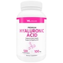 ML Naturals Premium Hyaluronique Acid 100 mg 120 capsules végétales, 1 jour par jour (4 mois d'approvisionnement), Premium Quality, NSF-Certified & cGMP-Compliant.