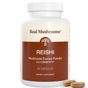 Véritables champignons Reishi Capsules de champignons - Extraits de champignons biologiques cueillis à la main - Red Reishi pour le bien-être quotidien Tranquil avec bêta-glucanes végan, non-OGM, pas de remplissage de grains, 90 ct