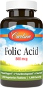Carlson - Foliumzuur, 800 mcg, Biedt belangrijke prenatale ondersteuning, 1000 tabletten