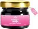 Nature's Vibe Pure Shilajit voor vrouwen - Energie, Kracht, Hormone Balance voor vrouwen, Gold Grade A Shilajit Resin met Ashoka, Shatavari & Chastberry - 85+ Mineralen - 60 Serveren