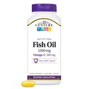21st Century Fish Oil 1200 mg Enteric Coated Softgels, 90 Tellen