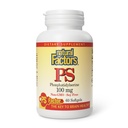 Natuurlijke factoren, Fosfatidylserine, Ondersteuning voor Geheugen, Concentratie en Hersenfuncties, Soja en Glutenvrij, 60 Softgels