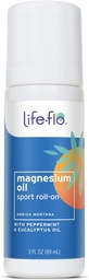 Life-Flo Magnesium Oil Sport Roll-On - Magnesium Roll On voor volwassenen en kinderen, kalmerende roller Stick voor pijnlijke spieren na sport, Gebruik op voeten, benen, rug, en lichaam - 3 fl oz Roller