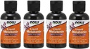 Liquid Melatonine 3mg (verpakking van 4) Nu Foods 8 oz. (4 x 2 oz.) vloeibaar