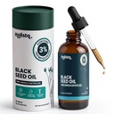Holistiq Black Seed Oil Organic Cold Pressed Drops, 3% wyo wyznan, Non-GMO & Vegan, Cold Pressed Black Cumin Nigella Sativa Oil for Immune Support, Aceite de Comino Negro - Drops, 100 ml