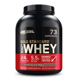 Optimale voeding Gold Standaard 100% Wei Proteïne Poeder, Chocolade Malt, 5 Pond (Verpakking mei Vary)