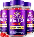 rize labs Royal Keto ACV Gunmies, Biologische, Ondersteuning buik vet gewichtsverlies voor mannen en vrouwen Gomitas Apple Cider Vinegar Extra sterkte - Pak van 3(180 Gummies)