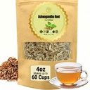 Cure wid Pure Certified Organic Ashwagandha Root Tea .Cut & Sifted 4oz Non-OGM Non-Ir Radiated Ashwagandha Tea for Women & Men Adaptogenic Wellness.