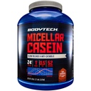 BODYTECH Micellar Caseïne Proteïne Poeder, Trage Release voor Overnight Muscle Recovery - 24 Gram Proteïne per Serving - Rijke Chocolade (4 Pond)