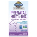 Tuin van het leven Dr. Geformuleerd Prenatale Multi + DHA met Folaat & Iron voor moeders voeding & Baby's ontwikkeling, 30 Tel.