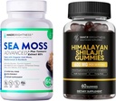 Biologische Irish Sea Moss Capsules + Shilajit Gummies - Ondersteunt Immuniteit, Energie en Digestie