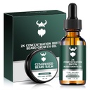 Baardgroei Kit - 2X Concentratie Biotine voor mannen, Natuurlijke Argan, Jojoba Olie en Vitaminen (Cedarwood)