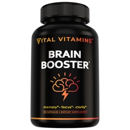 Vitale vitamines Hersensupplementen met Bacopa Monnieri - voor Geheugen en Focus 