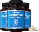 Zentastic Magnesium Complex - 360 Capsules - Chelated Magnesium Glycinate, Malate, Taurate & Lactate - Ondersteuning van botten, spieren
