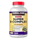 Kirkland Signature Super B-complex met Elektrolyten, 500 tabletten (2 verpakkingen)