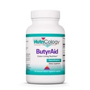 Nutricologie ButyrAid Supplément 200 mg - Butyrate, Gut Health, Acide Butyrique, Complexe d'Hributyrine, Colon Lining Nutrition, Postbiotiques, Capsules Végétariennes à libération différée - 100 Compte