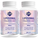 Liposomaal Hyaluronzuur Supplementen 1000mg-hoog Biobeschikbaarheid Dieet-hyaluronzuur Capsules-met 200 mg Tremella Polysacchariden voor dubbele sterkte huid Hydratatie, Gezamenlijke Smeermiddel,2 Pack