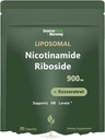 Supplément riboside de Nicotinamide liposomique, résvératrol riboside de Nicotinamide 900mg pour anti-âge, énergie, 80 capsules,