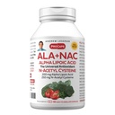 ANDREW LESSMAN ALA + NAC Alpha Lipoïnezuur met N-Acetyl-Cysteine 60 capsules - Ultra-High Potency, Anti-Oxidant Ondersteuning voor zenuwstelsel, hart, hersenen, lever, nieren, longen, energie. Geen additieven