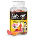 Airborne Vitamine C 500mg (per portie) - Assorted Fruit Flavored Kids Gummies (63 Tel in een fles), Glutenvrije Immune Ondersteuning Supplement met Vitaminen C E, Selenium