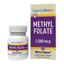Superior Bron Methyl Folate 2500 mcg - Folate Supplement voor vrouwen en mannen - Methylated Folate Supplement ondersteunt gezond zenuwstelsel en rode bloedcellen - 30 Sublingual Dissolving Tablets