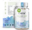 esmé menomé Mind - Soutien nutritionnel quotidien avant, pendant et après la ménopause – Approvisionnement de deux mois de 60 capsules, contenant ashwagandha et Gingko biloba