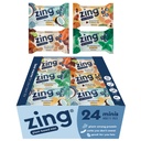 Zing Kids Protein Bars Variety Pack, Glutenvrij 100 Calorie Mini Bars met hoog eiwit, Vegan Nutrition Bars, Zuivelvrij Planteneiwit - 24 telling