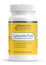 Recherches nutritionnelles Curcumine Pure - Extrait de Curcumine cliniquement étudié, 46x Plus absorbant que l'extrait de curcumine traditionnel (60 capsules de curcumine végétalienne)