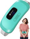 CooCoPad Portable Heating Pad pour Crampes d'époque, Ceinture sans fil pour Crampe Menstruelle Relief, 3S Fast Heating Pad avec 4 Niveaux de chaleur et 4 Modes de Vibration, Cadeaux pour Femmes Fille, Vert