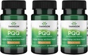 Swanson Pqq Pyrrolochinoline Quinon 20 mg 30 Veg Caps (3 verpakkingen)