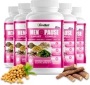 GreeNatr Herbal Menopauze Ondersteuning Complex voor Hot Flashes, Night Sweats & Mood Swings Relief. Promoot Balanced Hormone Levels - Black Cohosh, Dong Quai, Licorice Root & Kelp Leaves (6 flessen)