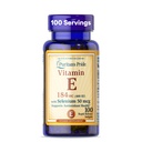 Puritan's Pride Vitamin E 184mg (400 IE) met Selenium 50mcg, vitaminesupplement voor immuunsysteem en antioxidantgezondheidsondersteuning, 3 maanden levering, 100 snelle afgifte Softgels