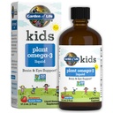 Garden of Life Kids Plant Omega-3 Liquid, Strawberry - Vegan Brain & Eye Support for Kids, Plant Based Children's Omega 3 ALA, DHA & EPA Supplement for Children, Sugar Free & Non-GMO - 2 fl oz Liquid