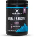 Wilderness Atlete - Hydrate & Recover ..Vloeistof Hydration Powder Electrolyte Drink Mix - Recover Sneller met Bcaas - Hydrate Powder met 1000 mg vitamine C - 30 Serving Tub (Grape)