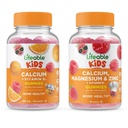 Levensvatbaar Calcium met vitamine D Kids + Calcium Magnesium & Zink Kids, Gummies Bundle - Grote Proeverij, Vitamine Supplement, Glutenvrij, GGO vrij, Kauwbare Gummy