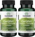 Swanson Controlled Release Curqfen Curcumin/Fenugriek Complex 60 Veg Capsules (2 Pack)