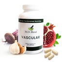 M.D. vasculaire - Supplément d'expert formulé - Objectifs vasculaires et de bien-être général - Débit, nombres, équilibre - Ail puissant, Ginger, L-Arginine, grenade - 120 Capsules (Pack of 1)