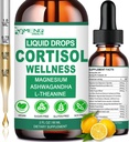 Cortisol Supplementen voor vrouwen en mannen, 16-in-1 Cortisol Reducer Detox Manager w. Magnesium, Ksm-66 Ashwagandha, L-Theanine, Rhodiola, Fosfatidylserine voor lagere Cortisol, Recess Mood, Focus Support