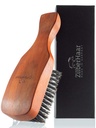 ZilberHaar grote haar- & baardborstel voor mannen - Boar Bristles and Pearwood - alle baard en haartypes - Made in Germany
