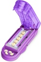 ÉÉN PIX Pill Cutter Splitter voor kleine en kleine pillen, meerdere pillen snijden op een tijd in de helft met verborgen Sharp Roestvrij Staal Blade, Paars