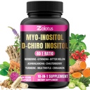Zolotus Myo-Inositol & D-Chiro Inositol Ideale verhouding Inositol Supplement met Bittermeloen, Melkdistel, Kurkuma, Gymnema, Chasteberry, Ceylon Cinnamon, Ashwagandha, Berberine - 90 Capsules