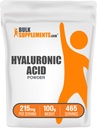 BulkSupplements.com Hyaluronzuurpoeder - als natriumhyaluronaat, hyaluronzuursupplementen - voedselkwaliteit, glutenvrij - 215mg per portie, 100g (3,5 oz) (verpakking van 1)